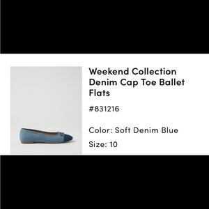 Ann Taylor Soft Denim Blue Flats